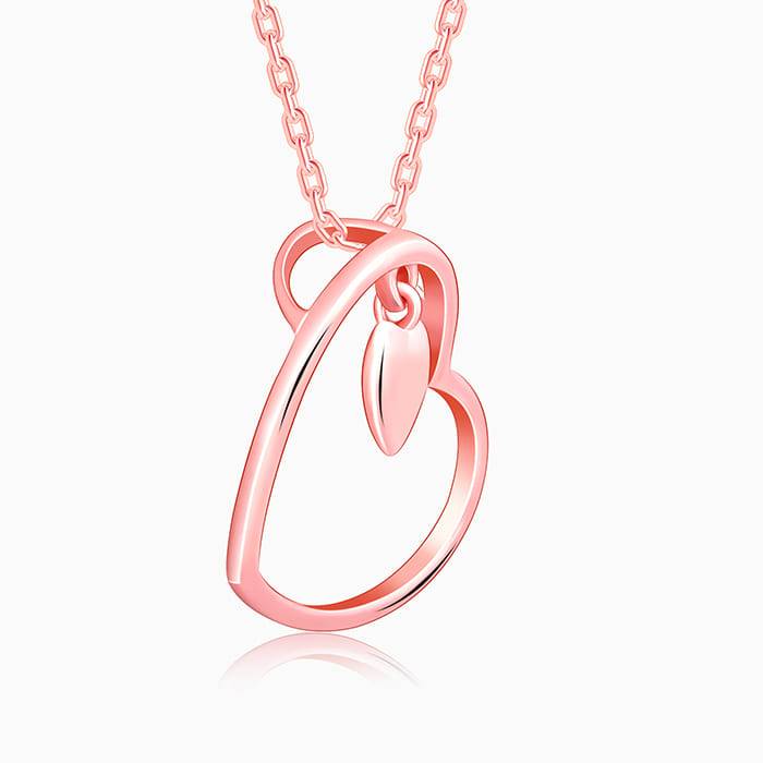 Anushka Sharma Rose Gold Heart Necklace : PD003