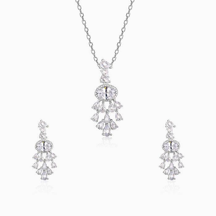 Silver Chandelier Set : PD01042ER01001