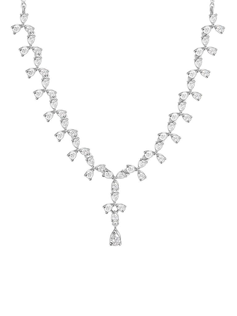 Silver Sparkling Beauty Necklace : PD01095