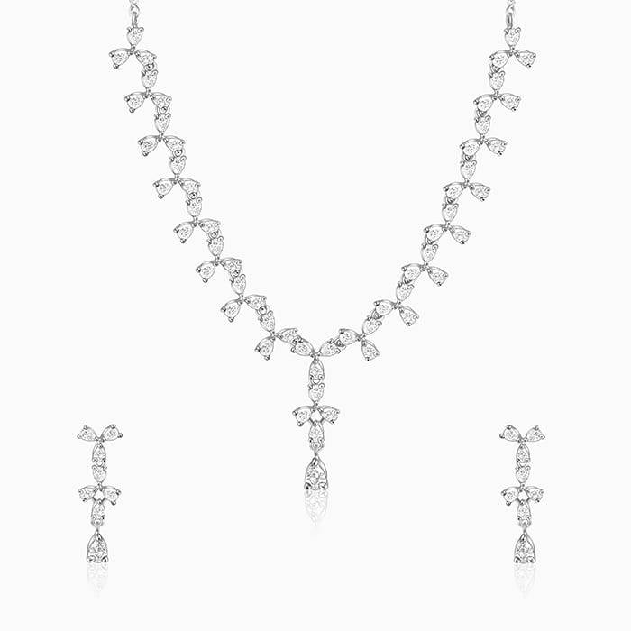 Giva 925 Silver Sparkling Beauty Set| Gifts For Women And Girls | With Certificate Of Auth : PD01095ER01058