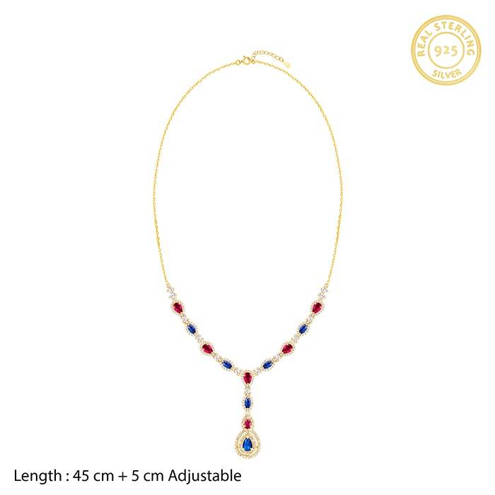 Golden Elegant Royalty Necklace : PD01199
