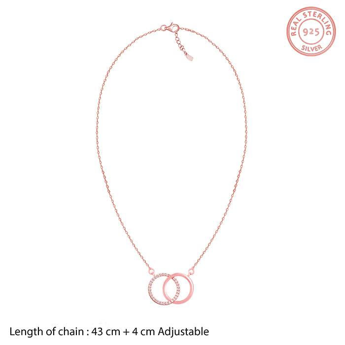 Rose Gold Alluring Necklace : PD01230