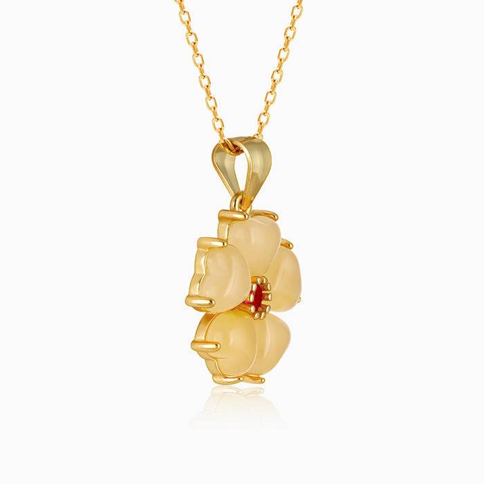 Golden Peach Blossom Pendant : PD01243
