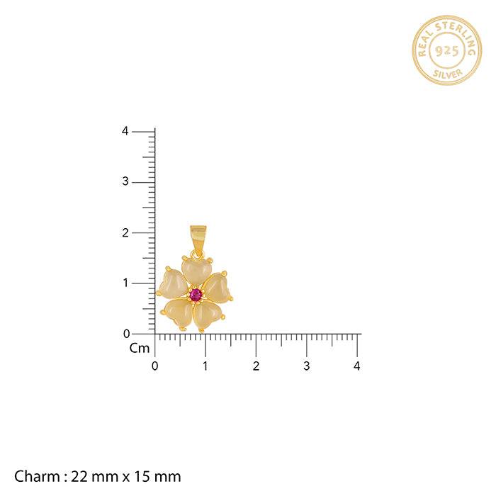 Golden Peach Blossom Pendant : PD01243
