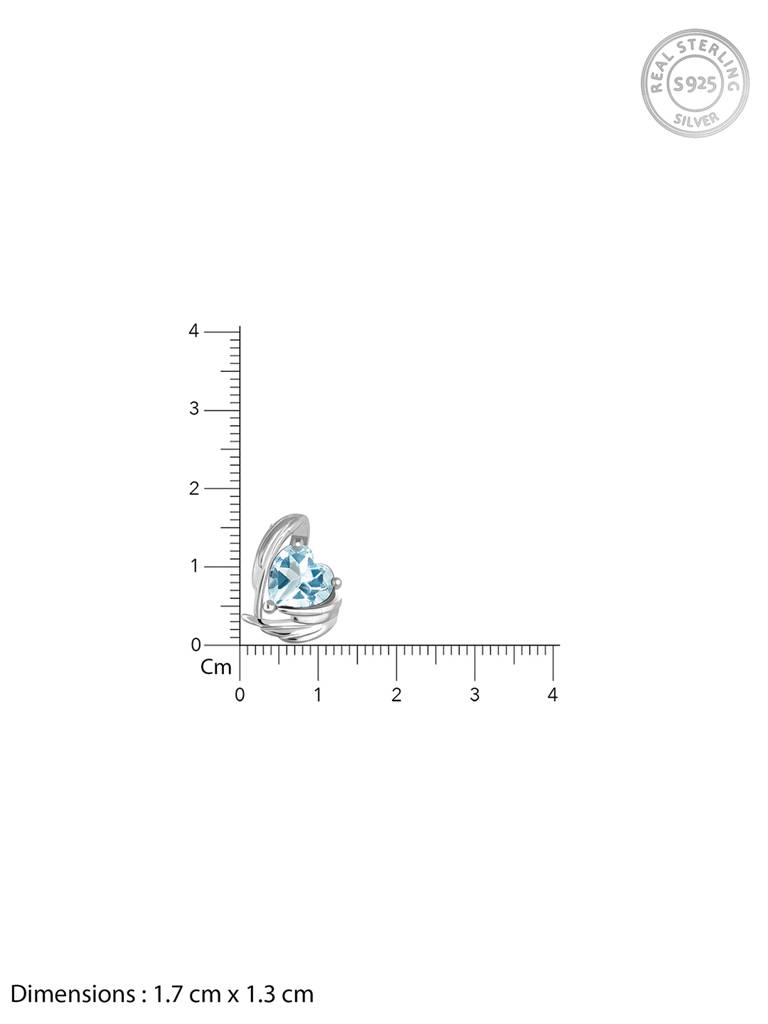 GIVA 925 Sterling Silver Blue Angel Wings of Protection Necklace