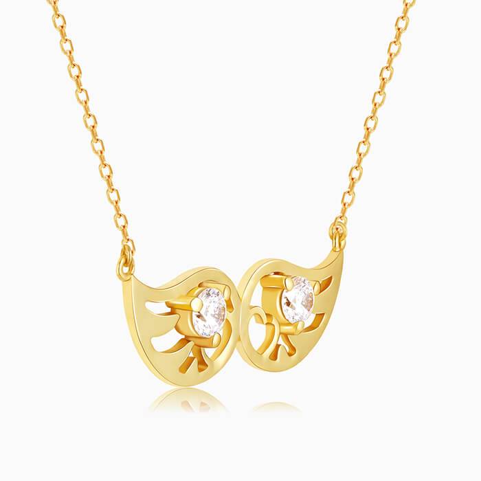 Golden Wings Of Love Necklace : PD01290