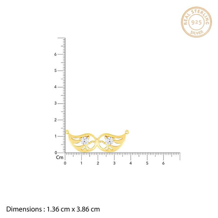 Golden Wings Of Love Necklace : PD01290