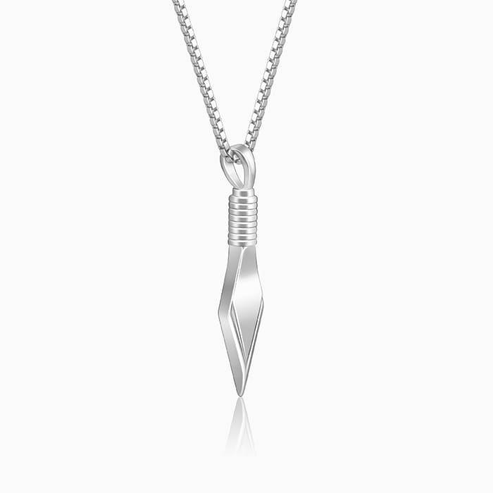 Silver Kite Pendant With Box Chain For Him : PD01294