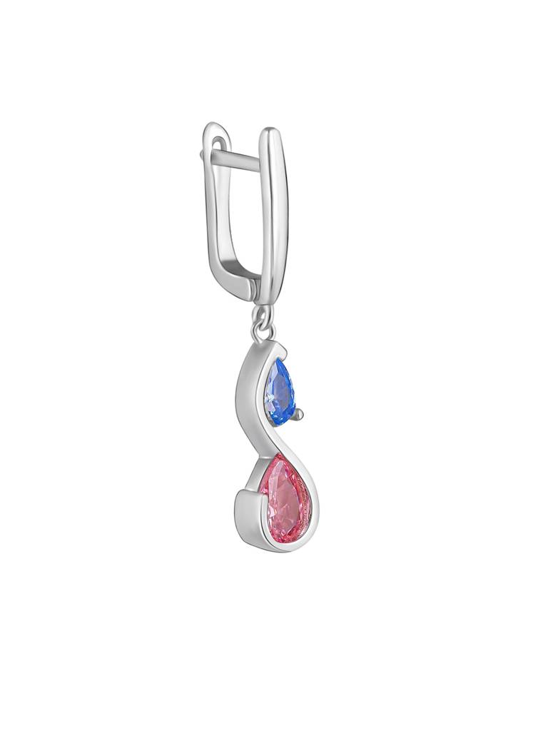 GIVA 925 Sterling Silver Blue and Pink Stone Set of Three