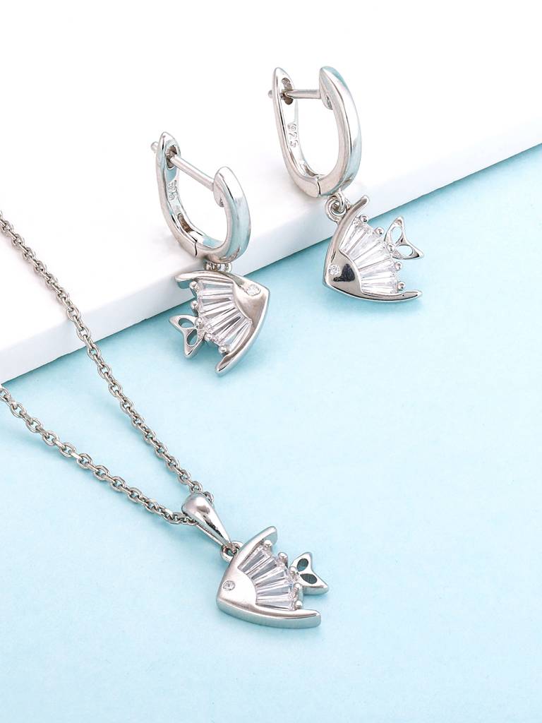 GIVA 925 Sterling Silver Lucky Fish Set of Two