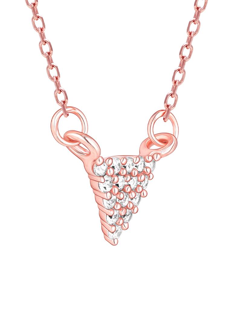 GIVA 925 Sterling Silver Rose Gold Bound In Love Mangalsutra