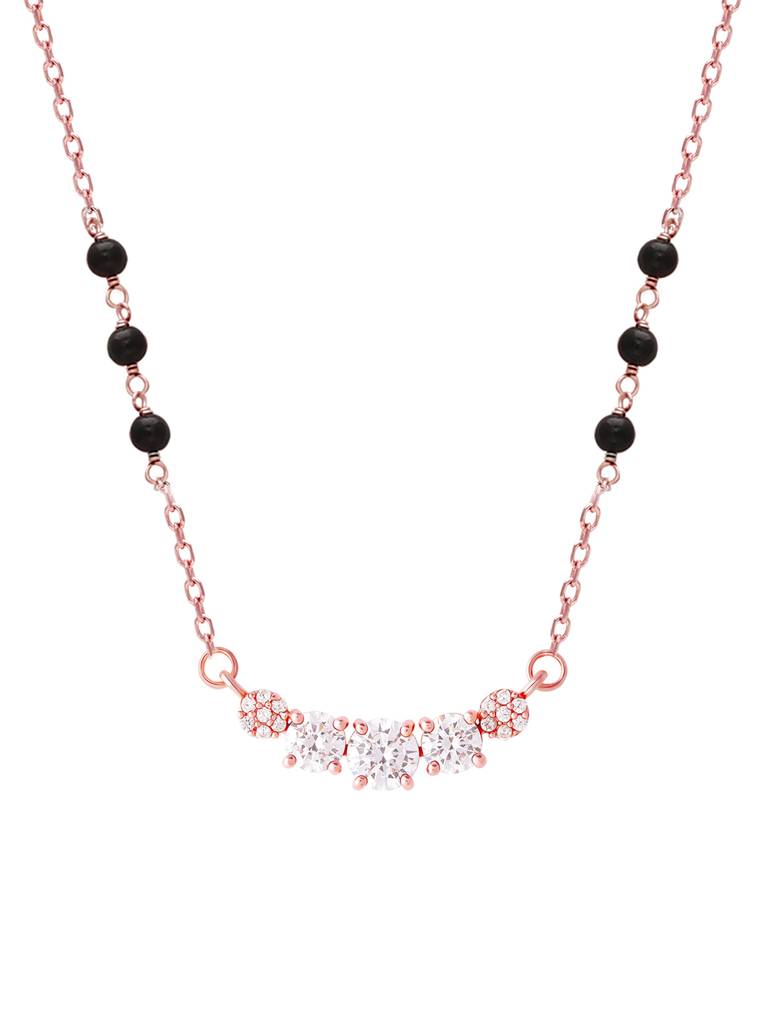 GIVA 925 Sterling Silver Rose Gold True Colours Mangalsutra