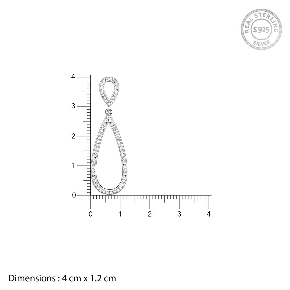 925 Silver Zirconia Drop Set| Gifts For Women And Girls : PD0136ER091