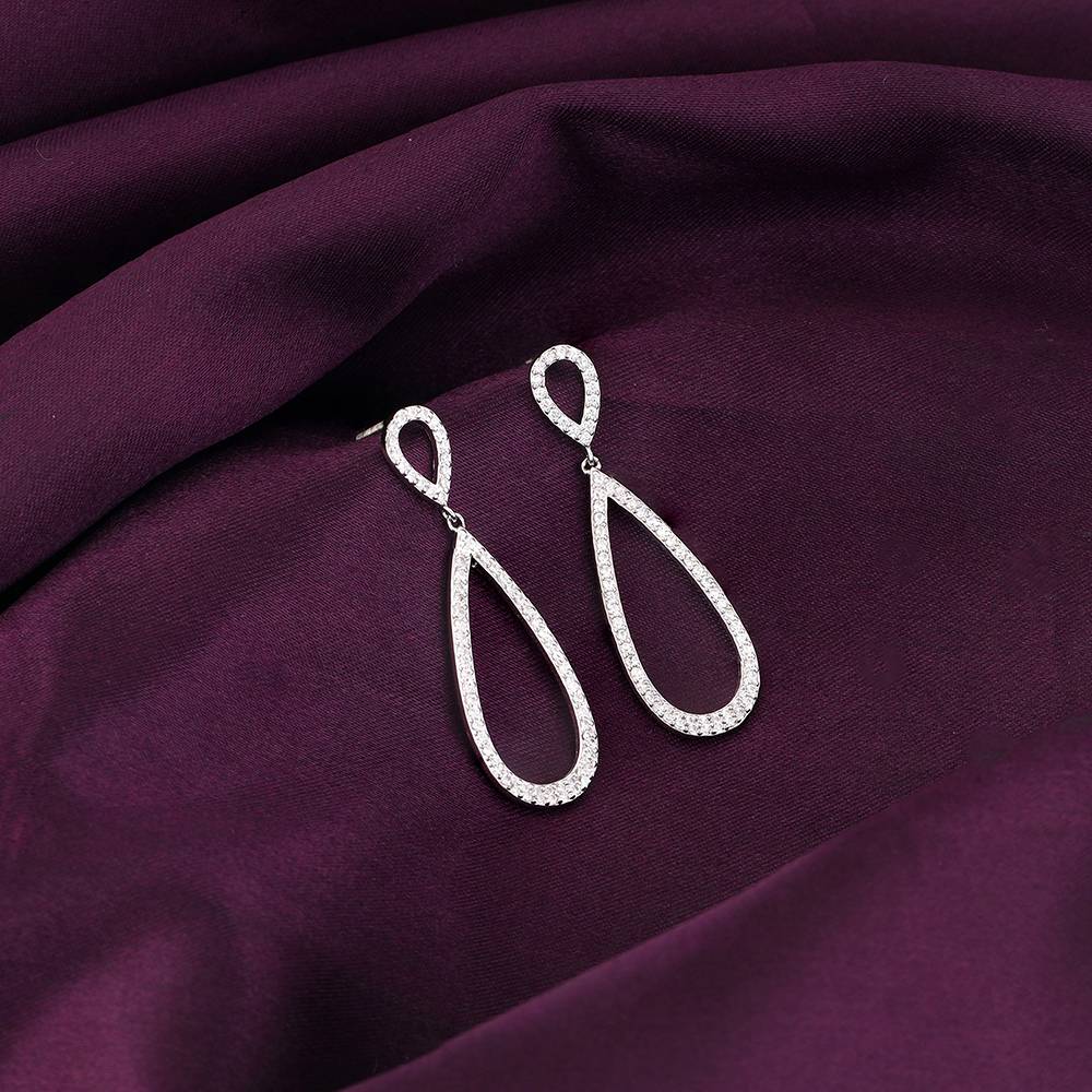 925 Silver Zirconia Drop Set| Gifts For Women And Girls : PD0136ER091