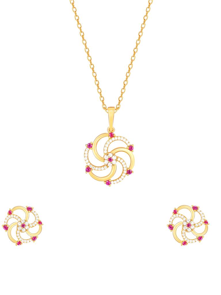 GIVA 925 Sterling Silver Golden Sparkly Swirl Firecracker Set