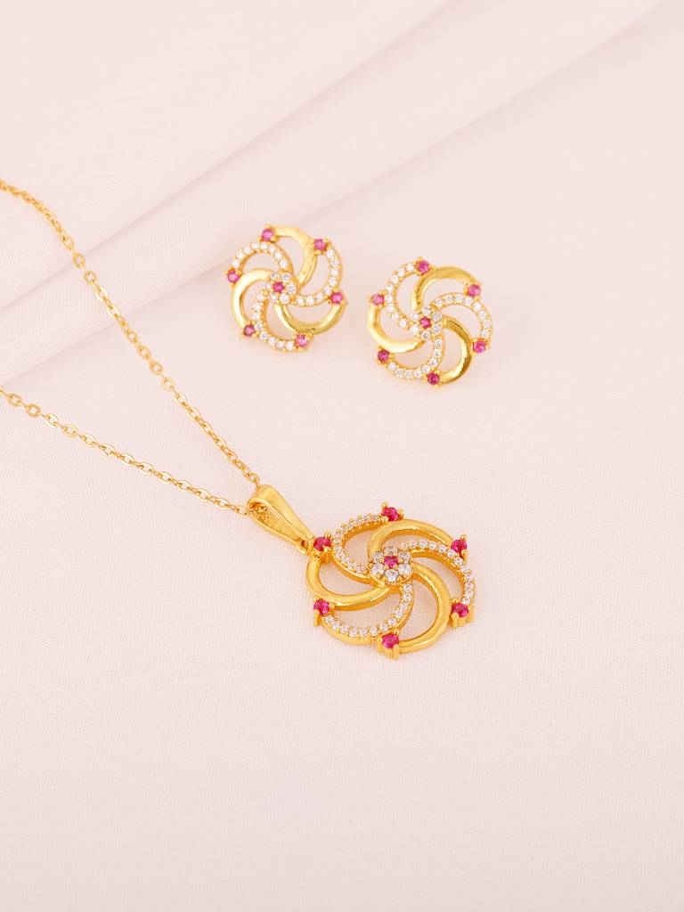 GIVA 925 Sterling Silver Golden Sparkly Swirl Firecracker Set