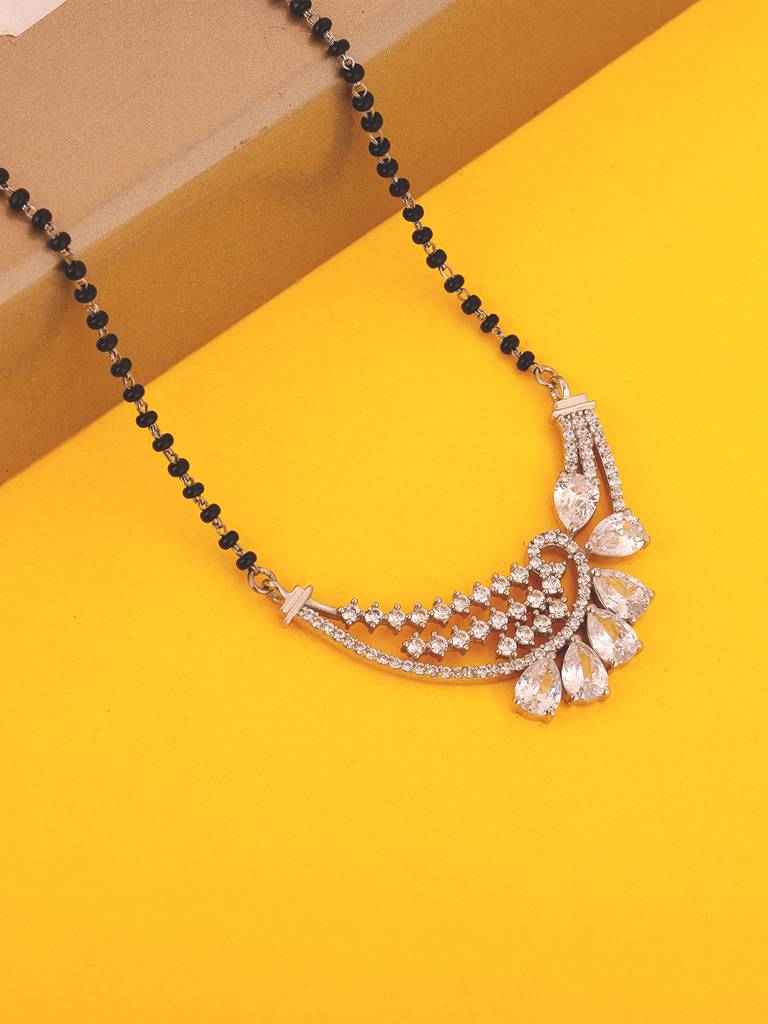 GIVA 925 Sterling Silver Like A Peacock Mangalsutra