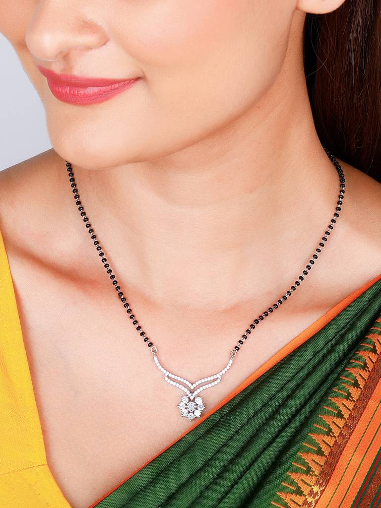 GIVA 925 Sterling Silver Layered Stunning Mangalsutra