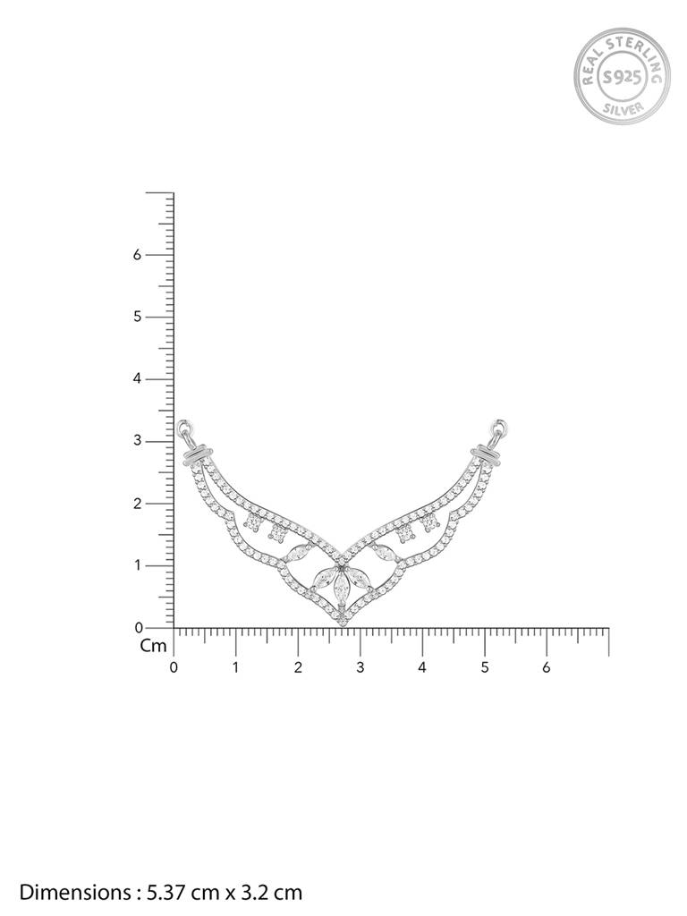 GIVA 925 Sterling Silver Crown Mangalsutra