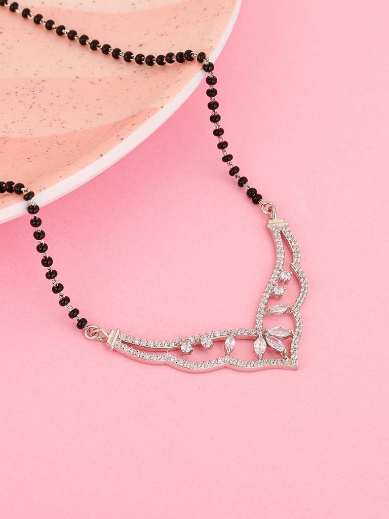 GIVA 925 Sterling Silver Crown Mangalsutra