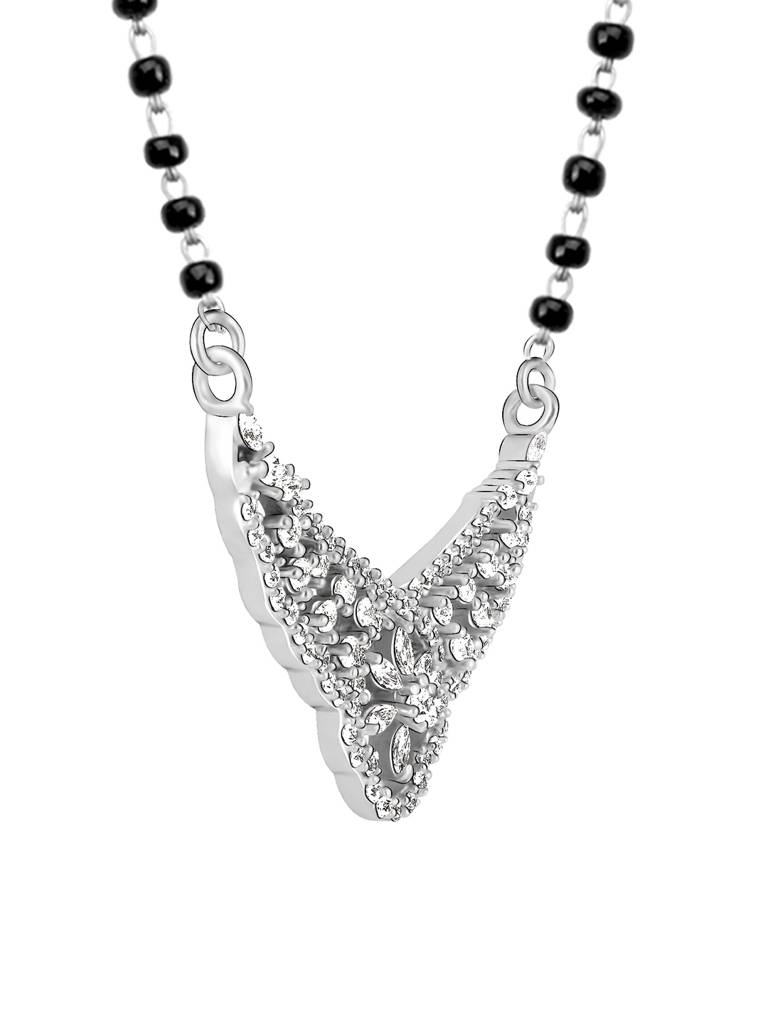 GIVA 925 Sterling Silver Fresh Flower Mangalsutra