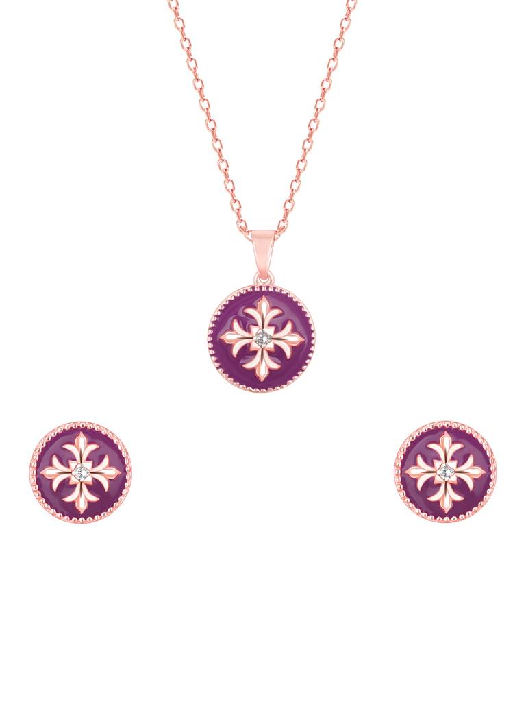 GIVA 925 Sterling Silver Rose Gold St Peters Church Art Set