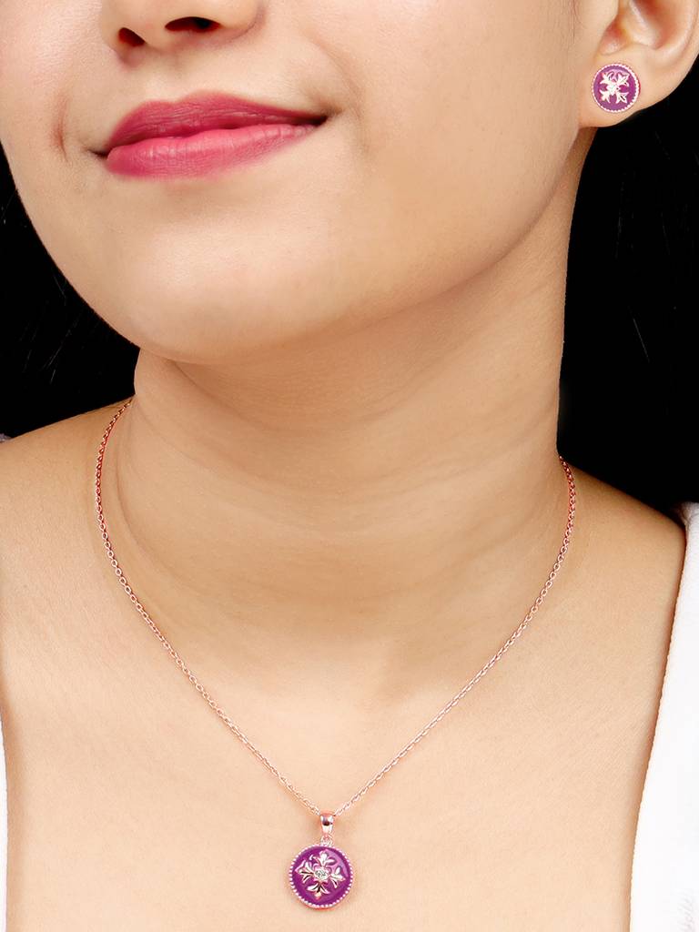 GIVA 925 Sterling Silver Rose Gold St Peters Church Art Set