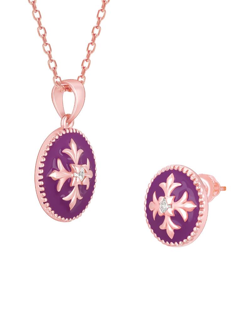 GIVA 925 Sterling Silver Rose Gold St Peters Church Art Set