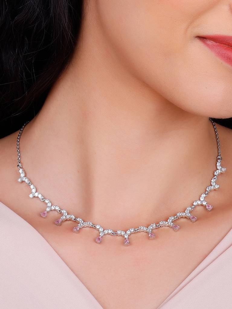 GIVA 925 Sterling Silver Cherry Delight Necklace