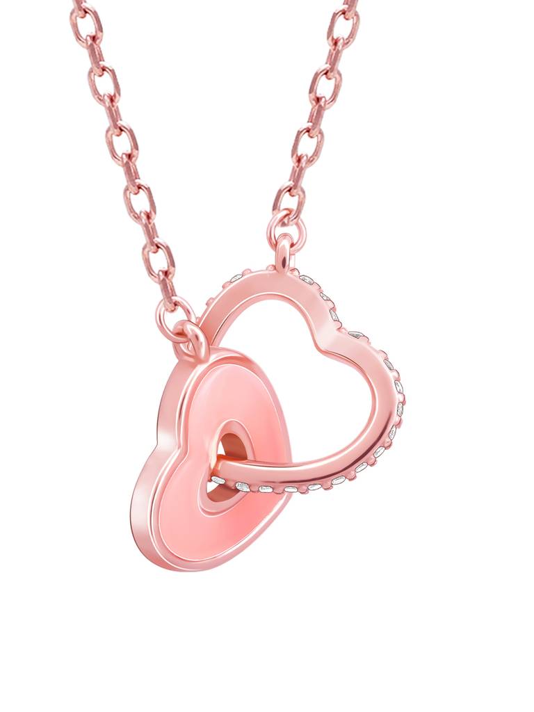 Clasp Necklace Regal Rose Heart Necklace 70% Off Pandora Rose