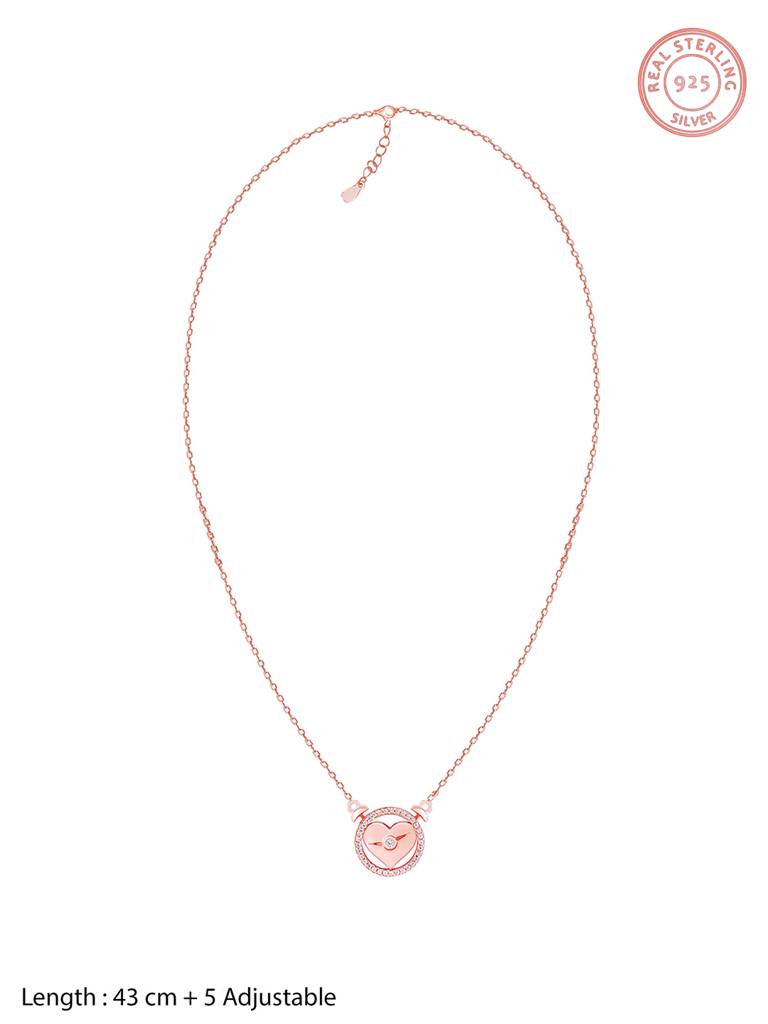 GIVA 925 Sterling Silver Rose Gold I Miss You Set of Three