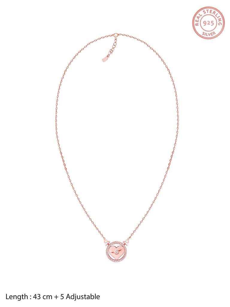 GIVA 925 Sterling Silver Rose Gold I Miss You Set