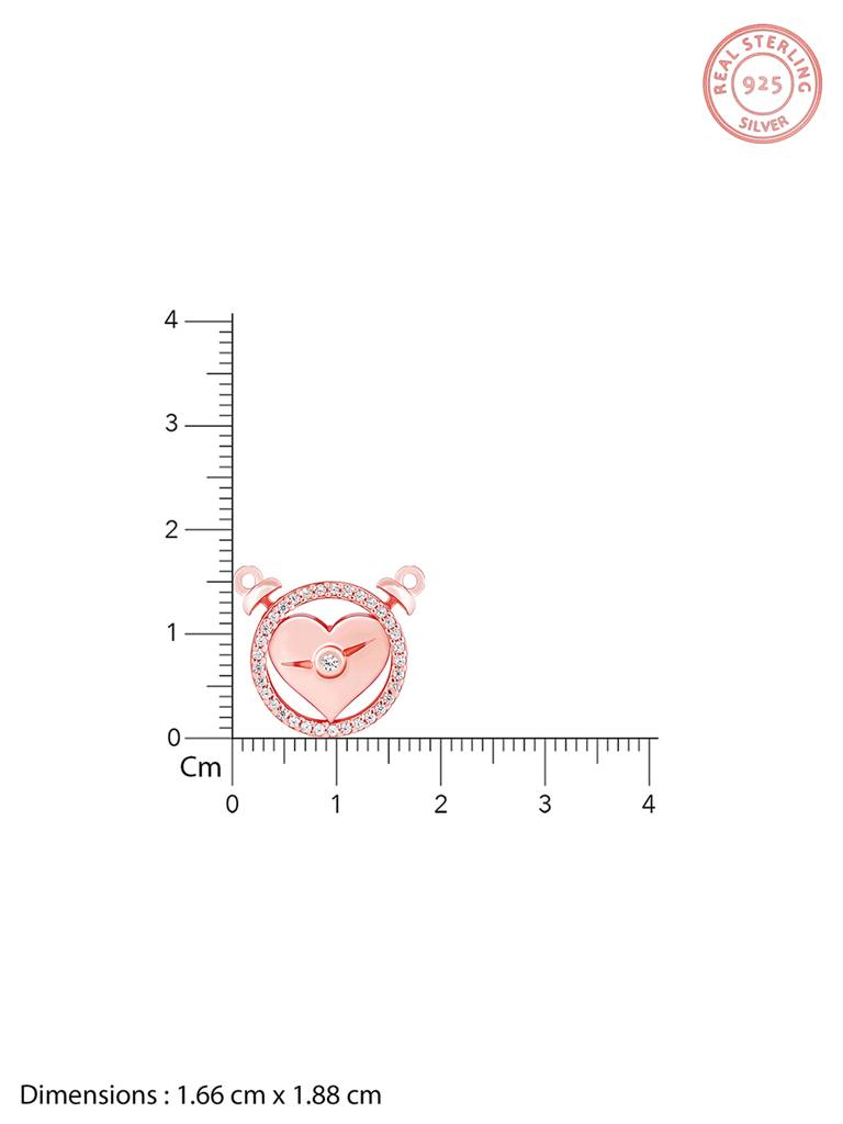 GIVA 925 Sterling Silver Rose Gold I Miss You Set