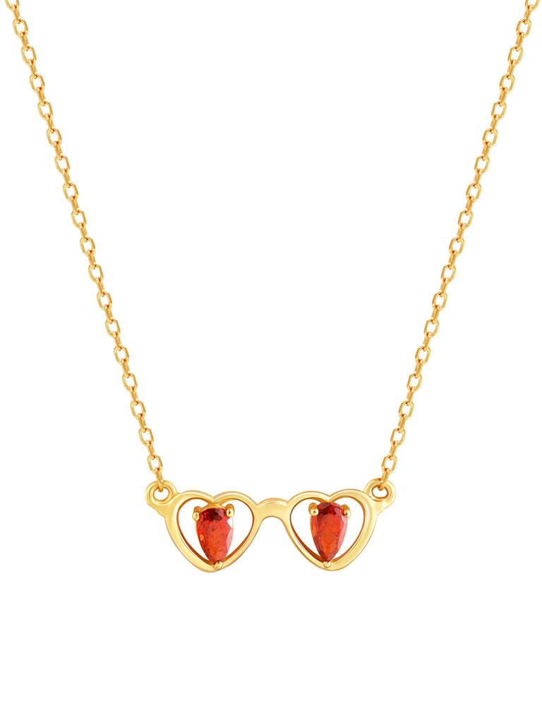 GIVA 925 Sterling Silver Golden My Eyes on You Necklace