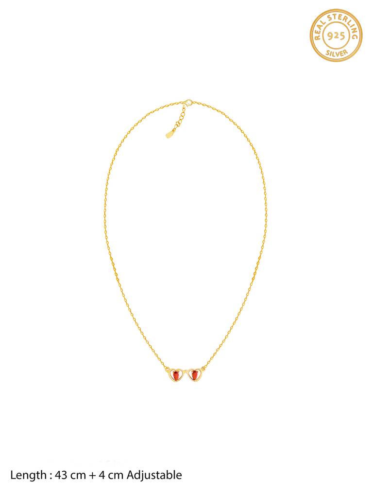 GIVA 925 Sterling Silver Golden My Eyes on You Necklace