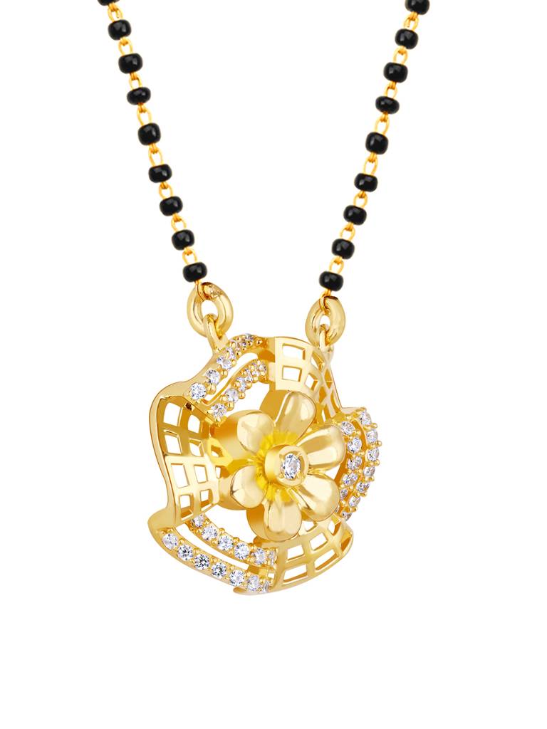 GIVA 925 Sterling Silver Anushka Sharma Golden Bewitching Beauty Mangalsutra