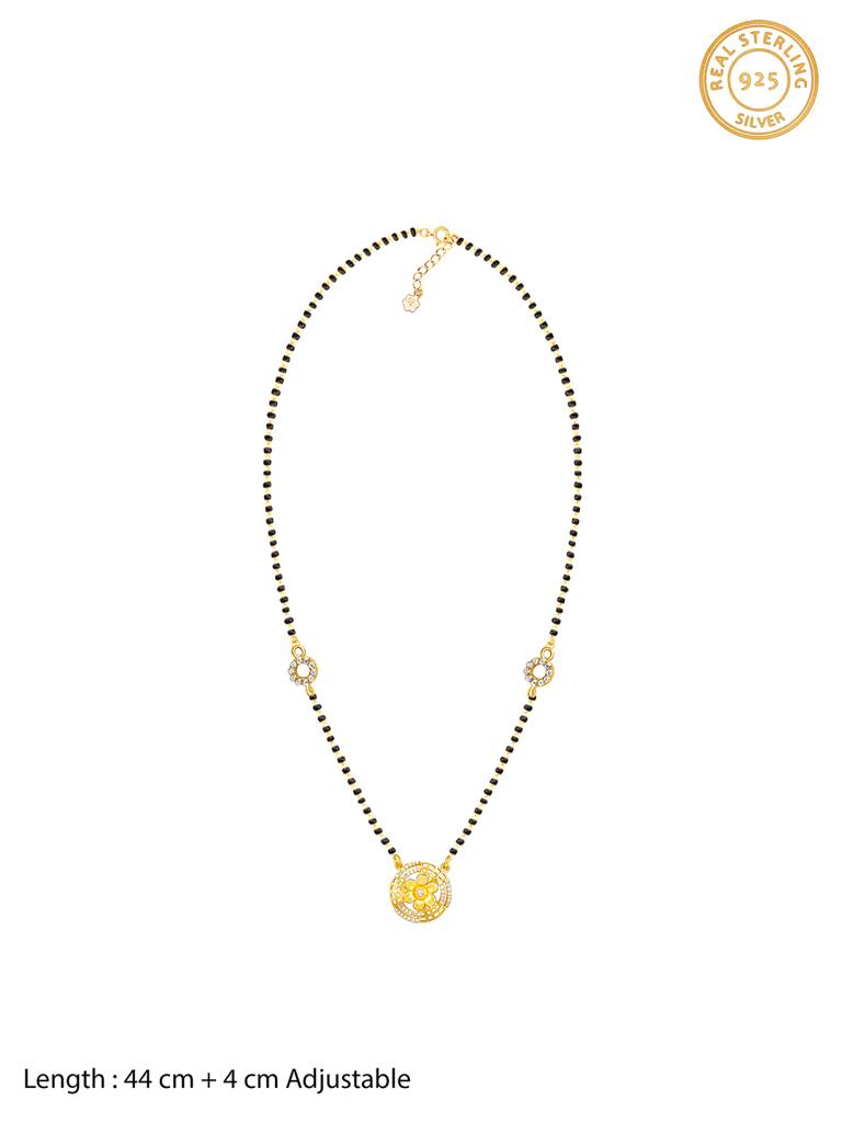 GIVA 925 Sterling Silver Anushka Sharma Golden Bewitching Beauty Mangalsutra