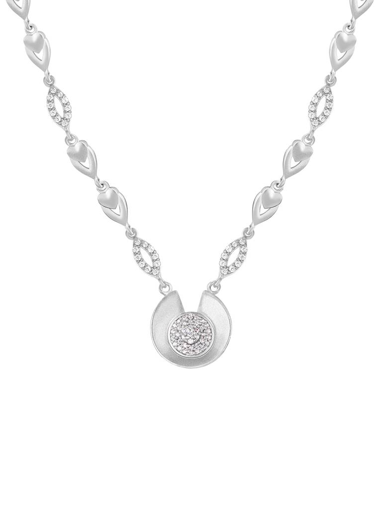 GIVA 925 Sterling Silver Shimmering Love Necklace