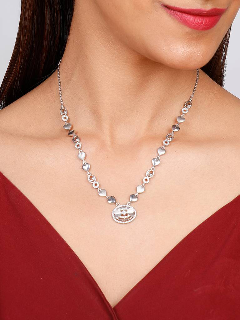 GIVA 925 Sterling Silver Tender Love Necklace
