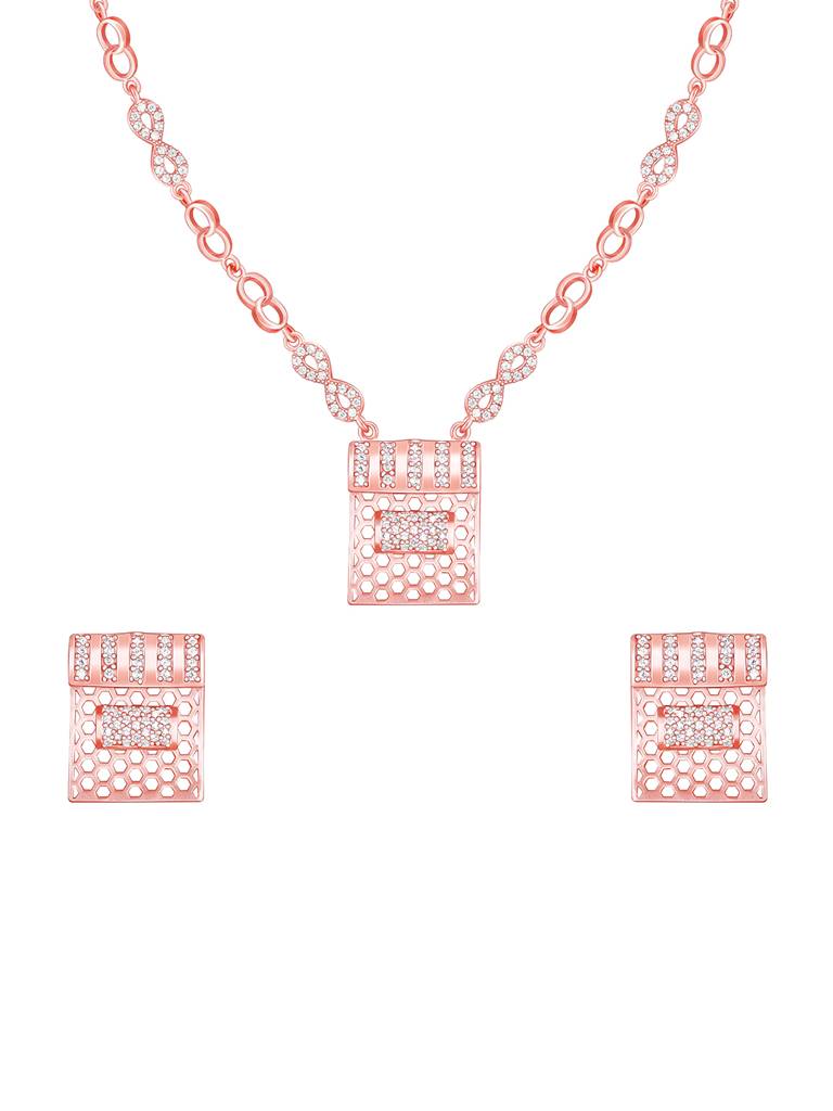 GIVA 925 Sterling Silver Rose Gold Endless Romance Set