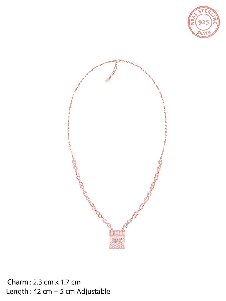 GIVA 925 Sterling Silver Rose Gold Endless Romance Set