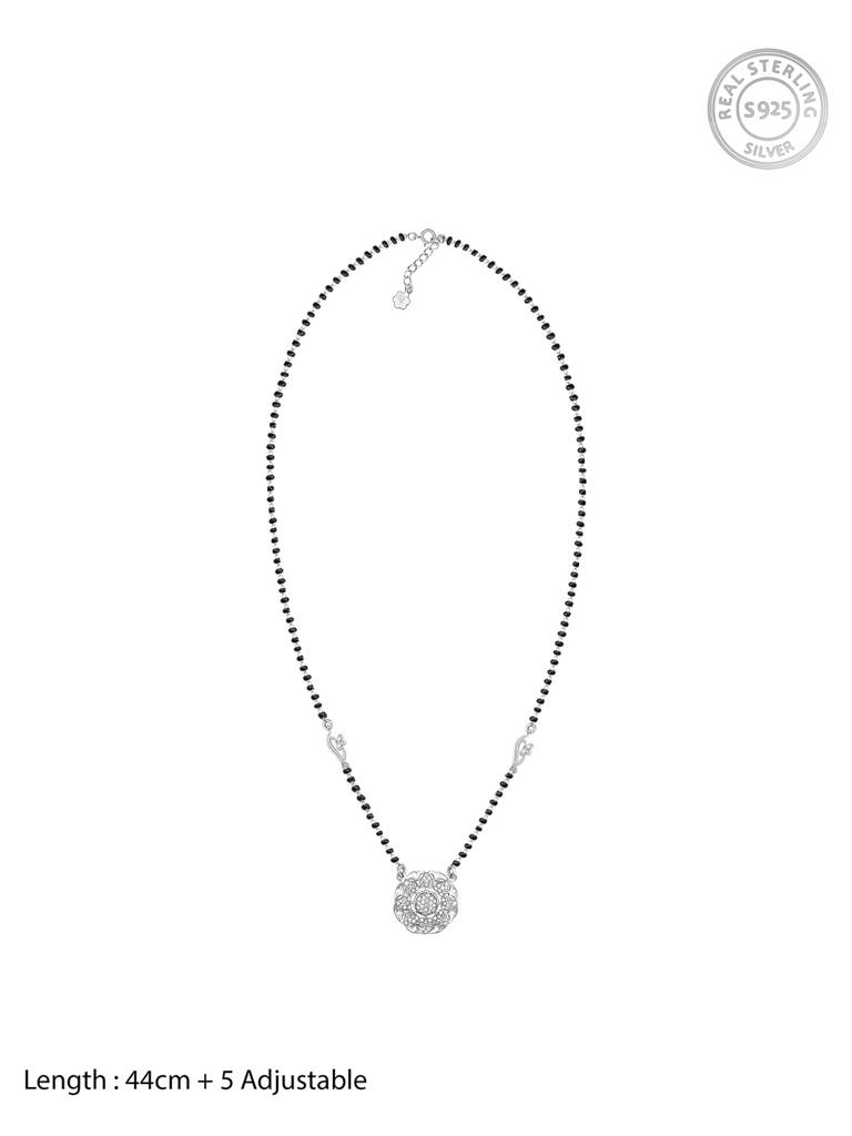 GIVA 925 Sterling Silver Anushka Sharma Silver Sparkles Mangalsutra