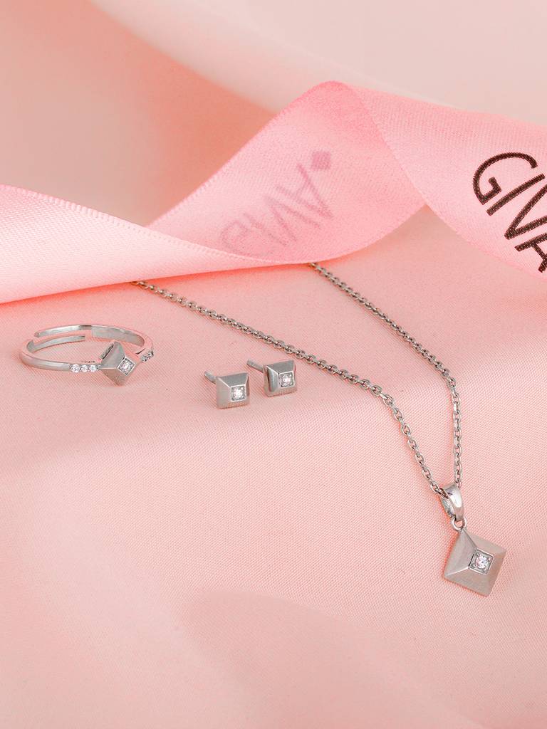 Giva 925 Sterling Silver Angels Of The Cube Signature Set