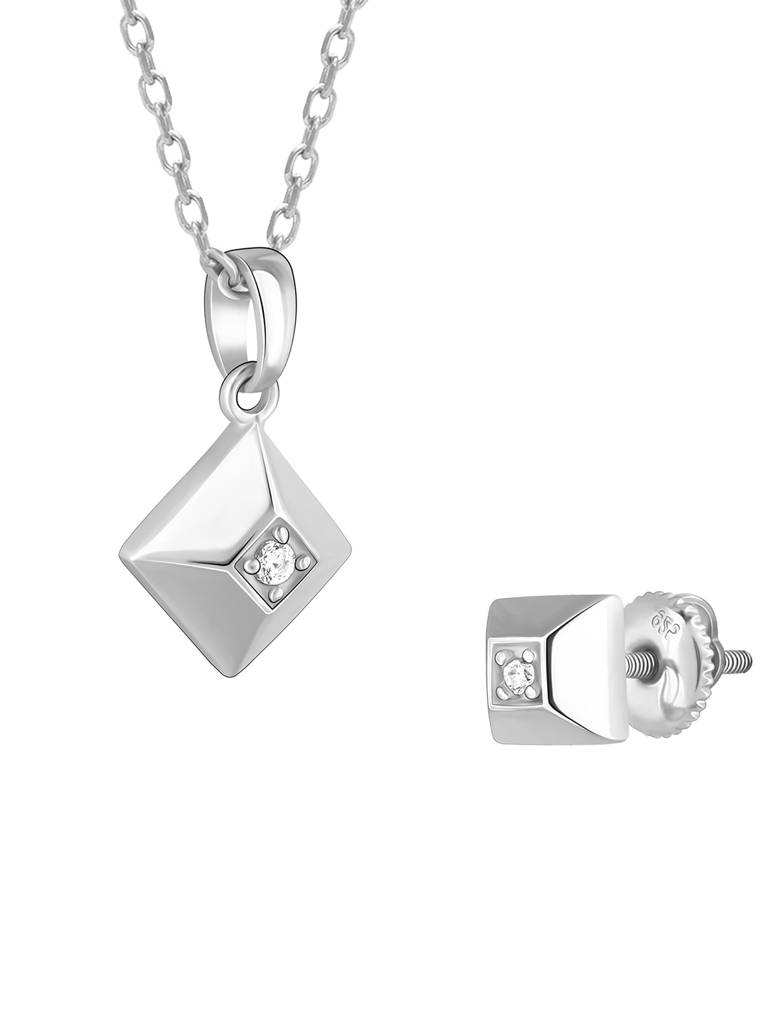 Giva 925 Sterling Silver Angles Of The Cube Signature Set