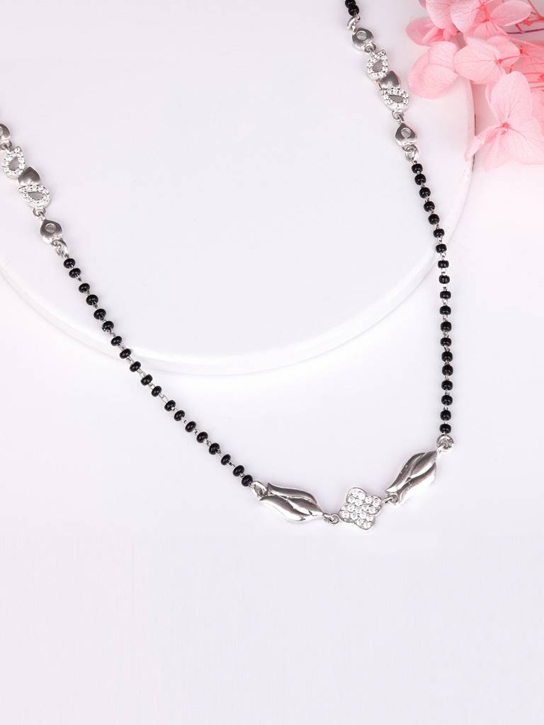 GIVA 925 Sterling Silver Silver Primrose Mangalsutra