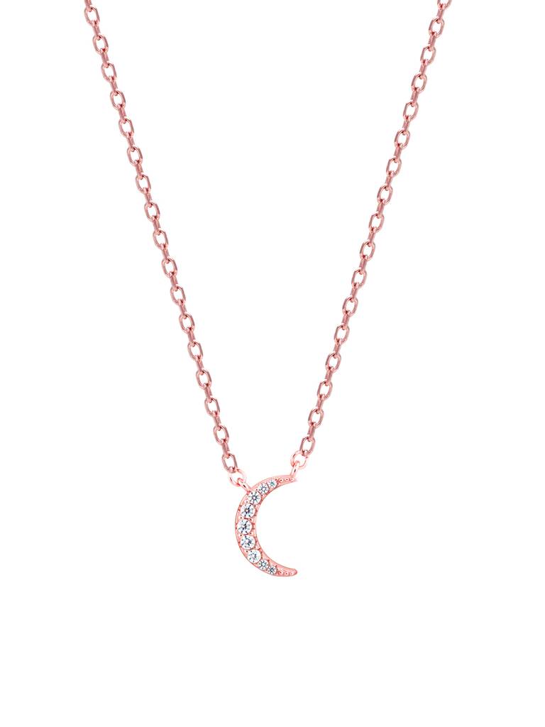 GIVA 925 Sterling Silver Golden Crescent Belongs to Me Necklace