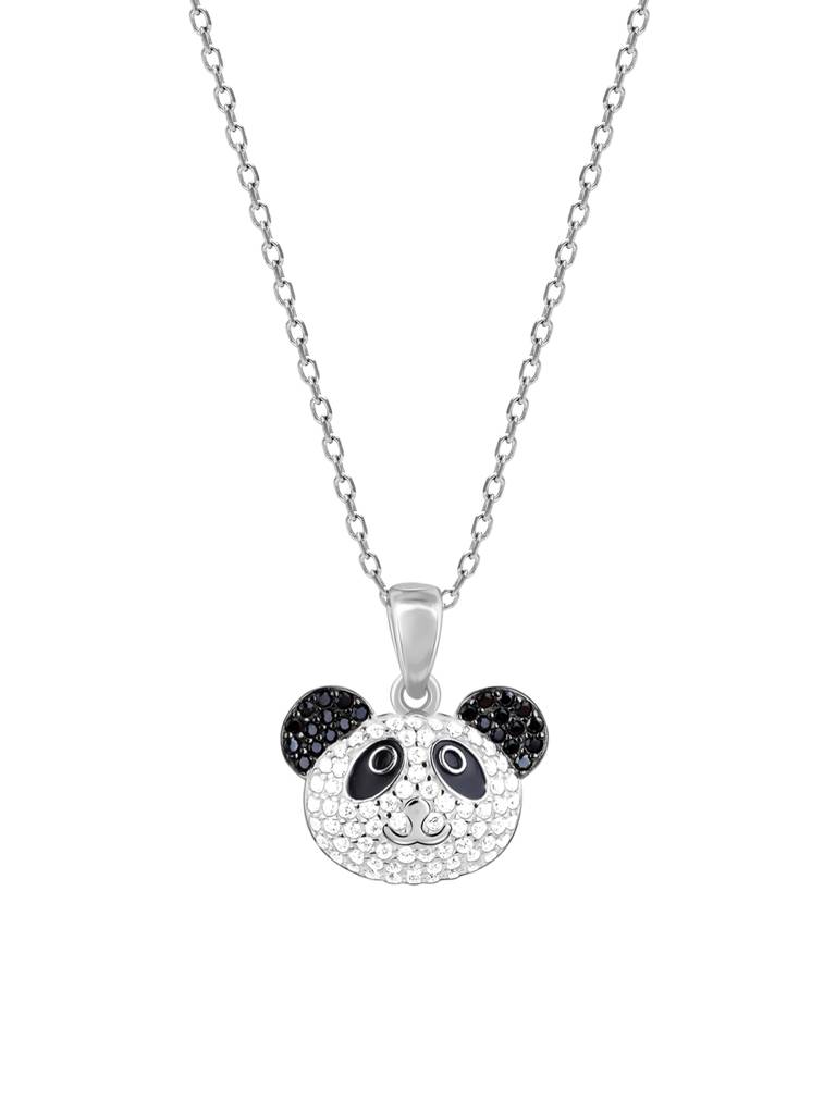 GIVA 925 Sterling Silver Panda Power Pendant with Link Chain