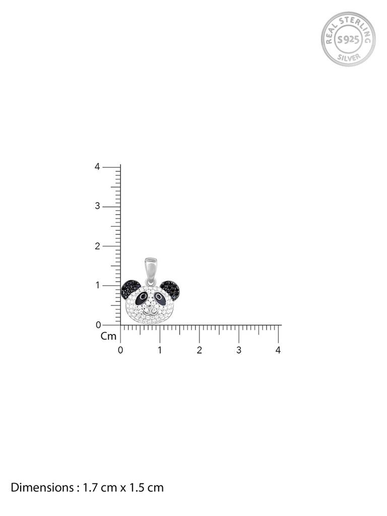 GIVA 925 Sterling Silver Panda Power Pendant with Link Chain