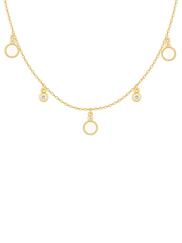 GIVA 925 Sterling Silver Golden Spread the Charm Necklace