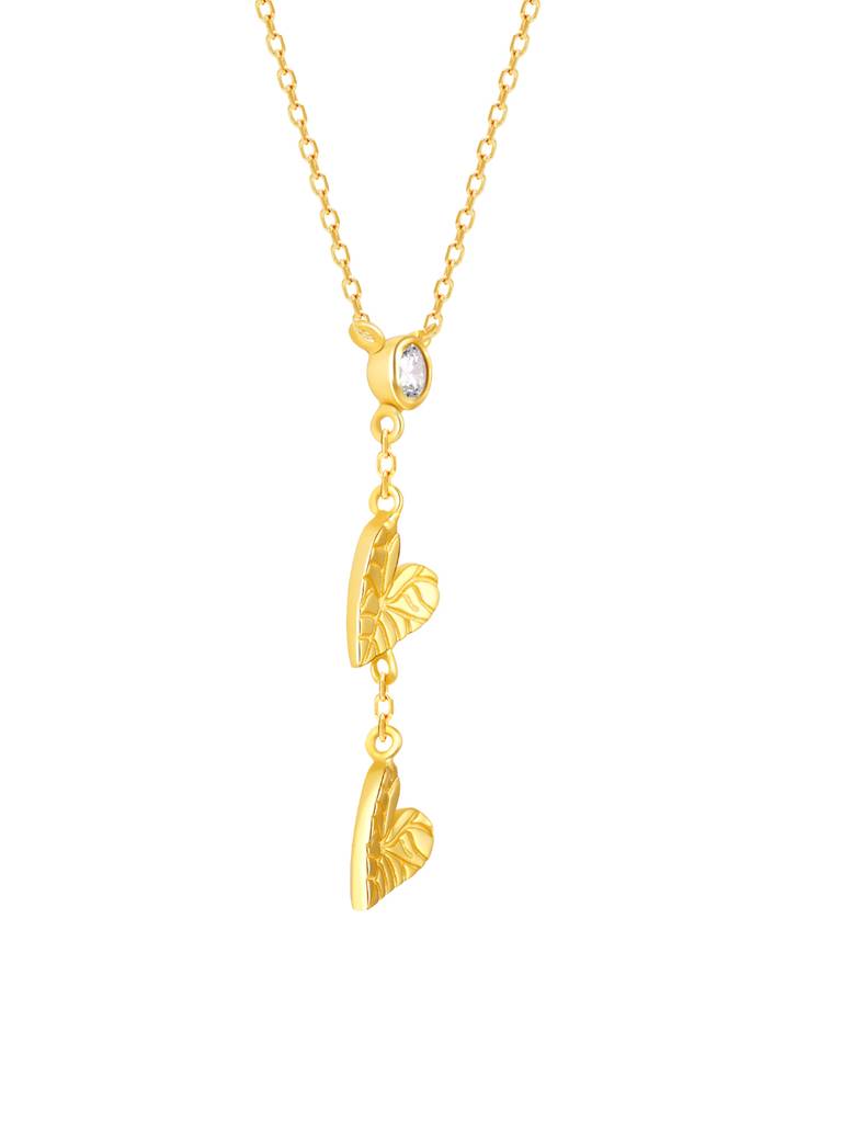GIVA 925 Sterling Silver Golden Love In Nature Necklace